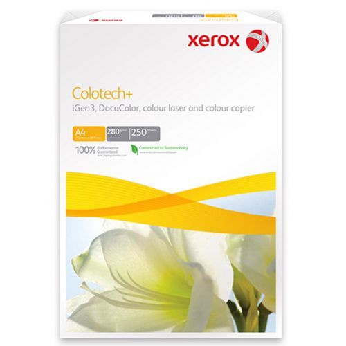 Бумага Xerox Colotech+, A4, 280 гр/м2, 250 листов в пачке / Бумага офисная премиум класса