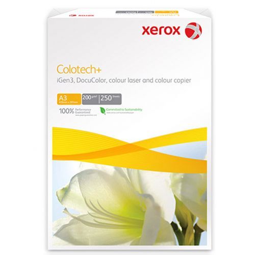 Бумага Xerox Colotech+, A3, 200 гр/м2, 250 листов в пачке / Бумага офисная премиум класса