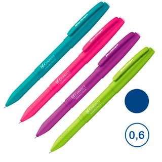 Өшірілетін гельді қалам Berlingo Correct, 0,6 мм, корпусы ассорти, көк сия, баға бір дана үшін / Автоматты емес гельді қаламдар
