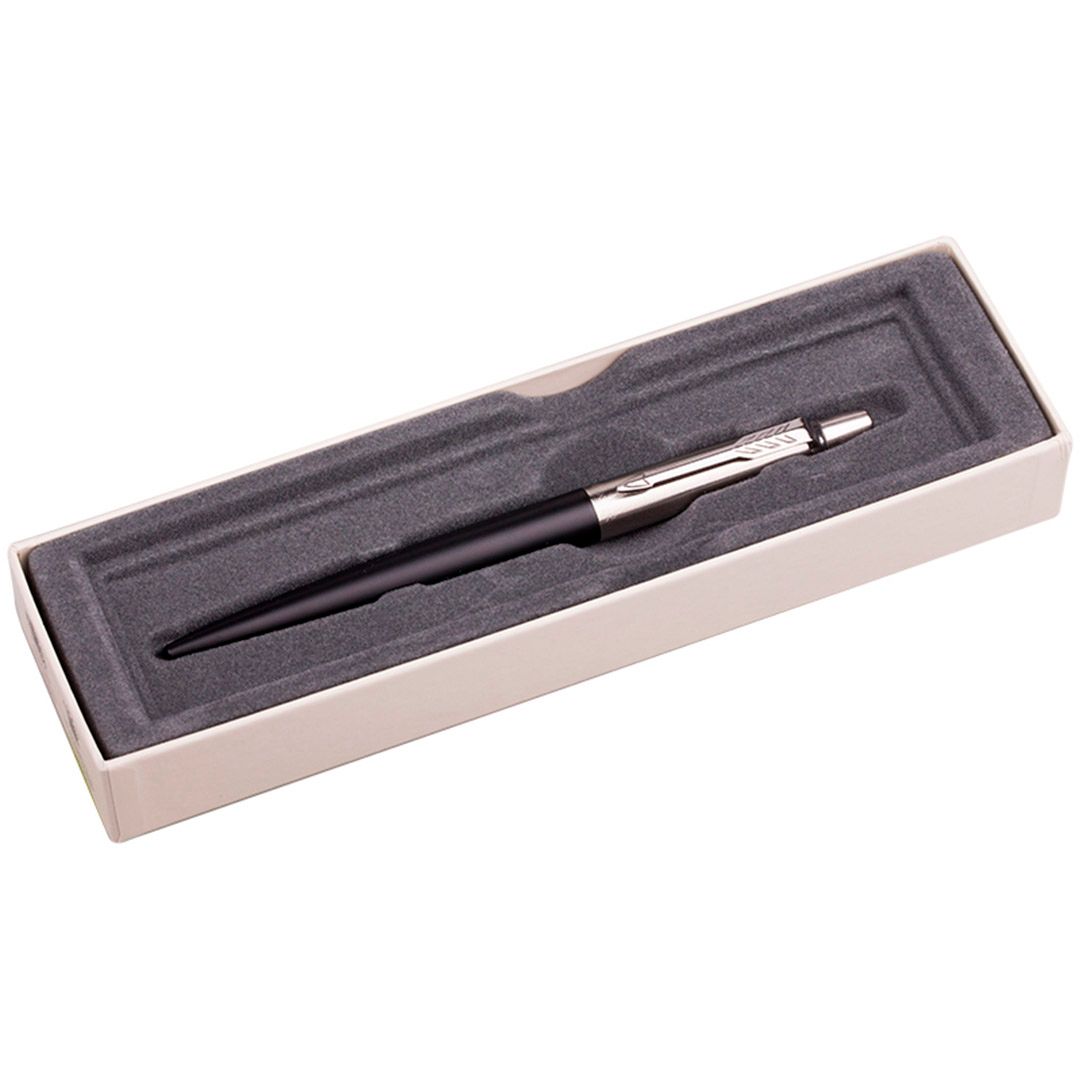 Ручка шариковая Parker "Jotter Bond Street Black CT", 1 мм, синяя / Ручки премиум-класса №3