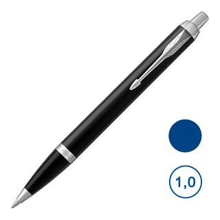 Шарлы қалам Parker "IM Black СT", 1 мм, көк сиялы / Сыйлыққа берілетін қаламдар