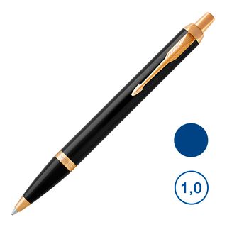 Шарлы қалам Parker "IM Black GT", 1 мм, көк сиялы / Сыйлыққа берілетін қаламдар