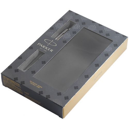 Набор подарочный Parker "Jotter Bond Street Black CT", ручка шариковая и записная книжка / Ручки премиум-класса №2 oe.kz Набор подарочный Parker "Jotter Bond Street Black CT", ручка шариковая и записная книжка / Ручки премиум-класса №2