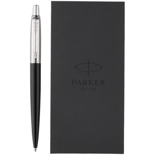 Набор подарочный Parker "Jotter Bond Street Black CT", ручка шариковая и записная книжка / Ручки премиум-класса №3 oe.kz Набор подарочный Parker "Jotter Bond Street Black CT", ручка шариковая и записная книжка / Ручки премиум-класса №3