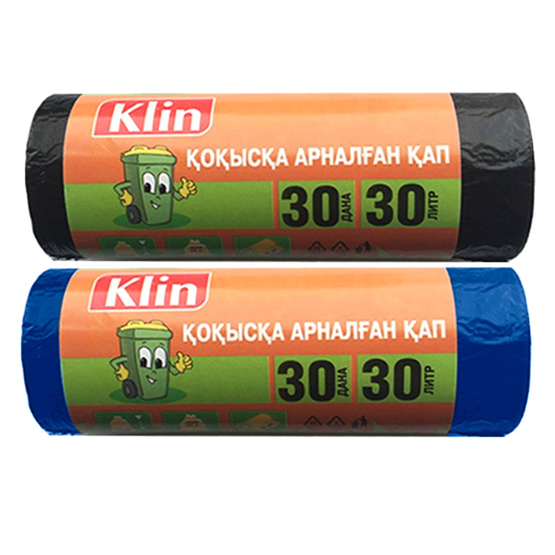 Мешки для мусора Klin на 30 л, 30 шт. в рулоне, ассорти / Пакеты для мусора