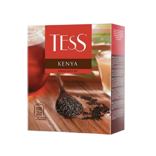 Шай Tess Kenya, қара шай, 100 қалташа / Қалташалардағы шай