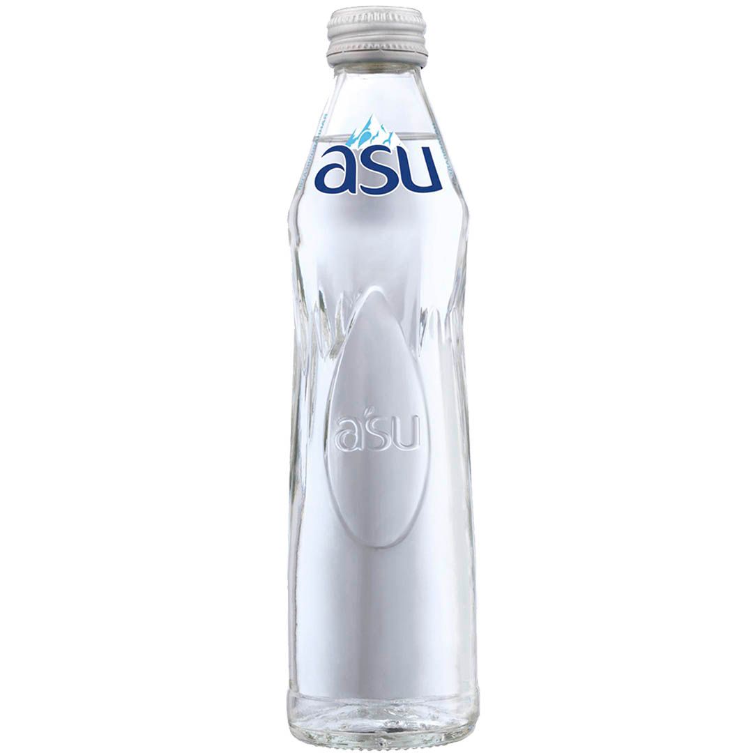 Вода негазированная питьевая "ASU", 0,25 л., стеклянная бутылка / Вода питьевая
