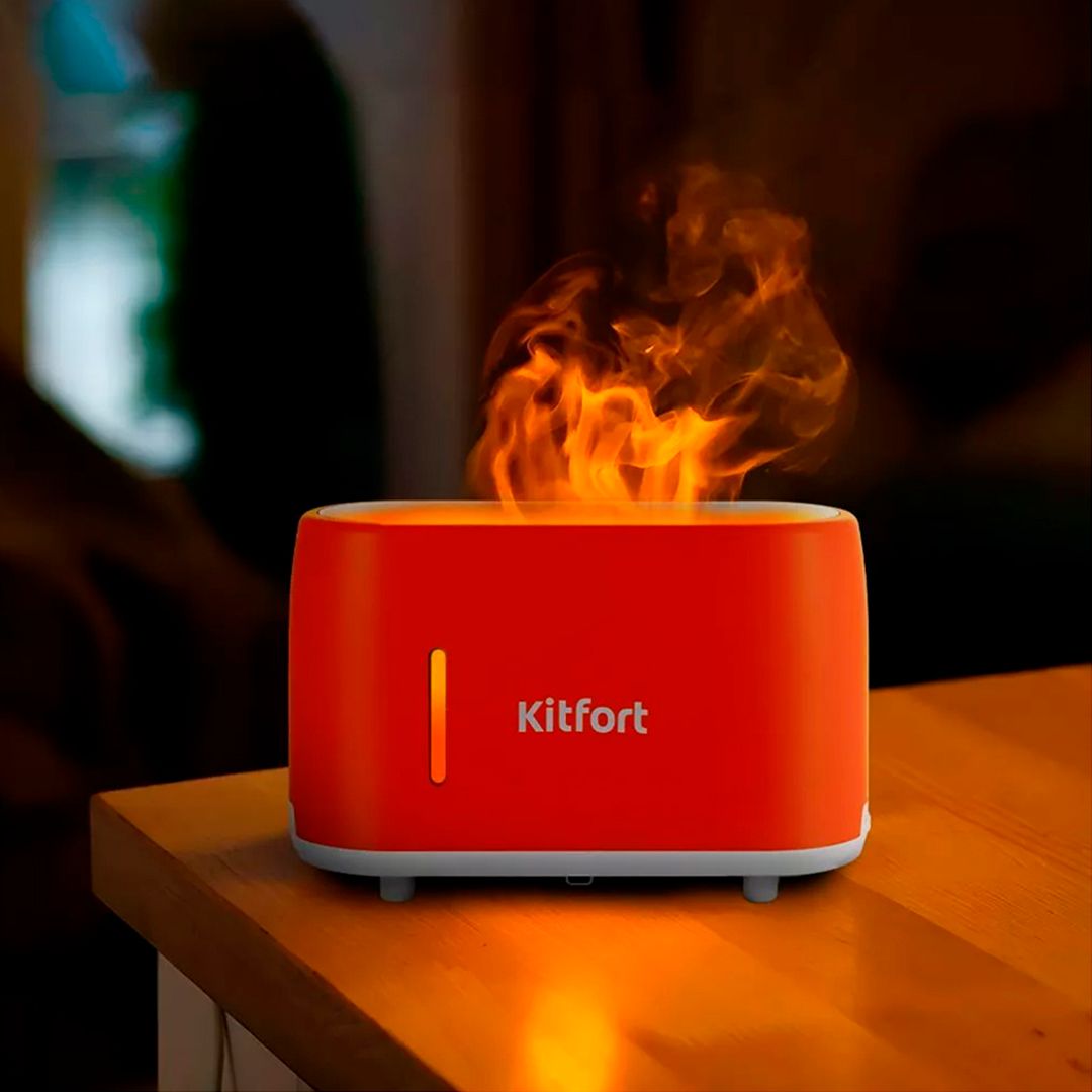 Увлажнитель-ароматизатор воздуха Kitfort KT-2887-2, 0,24 л, оранжевый/белый / Очистители и увлажнители воздуха №3 oe.kz Увлажнитель-ароматизатор воздуха Kitfort KT-2887-2, 0,24 л, оранжевый/белый / Очистители и увлажнители воздуха №3