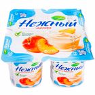 Йогурт Campina "Нежный", с соком персика, 4шт. по 100 гр