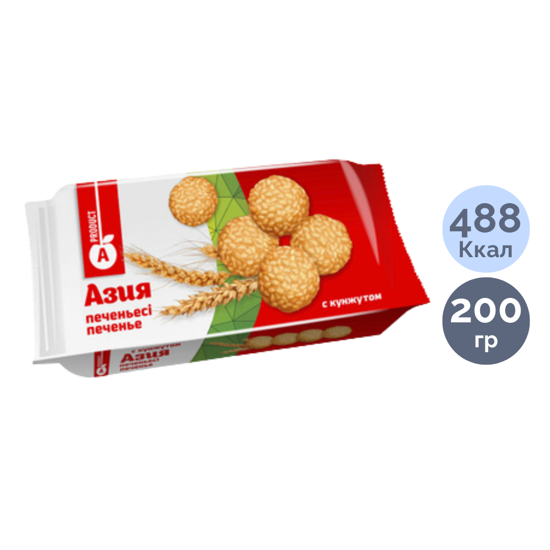 Печенье A-Product "Азия" с кунжутом, 200 гр / Печенье и пряники №2