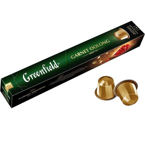 Чай в капсулах Greenfield "Garnet Oolong", для кофемашин Nespresso, 10 капсул / Кофе и чай в капсулах