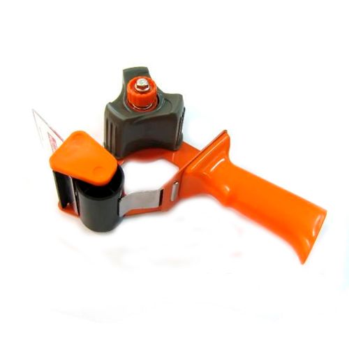Держатель для клейкой ленты KLL, 48 мм, с ручкой, оранжевый / Диспенсеры для клейких лент
