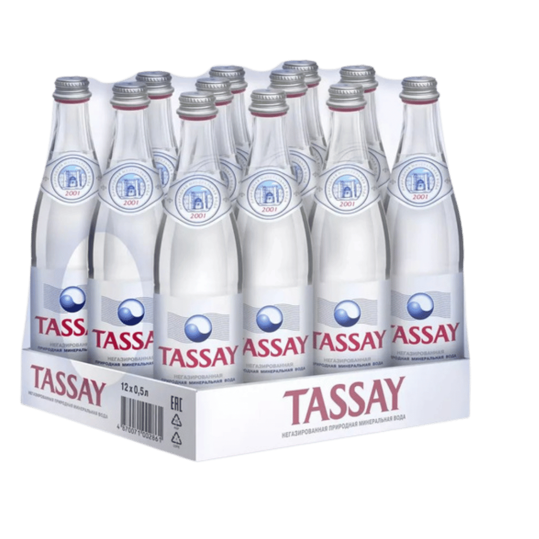 Вода негазированная питьевая "Tassay", 0,5 л, стеклянная бутылка / Вода питьевая №2 oe.kz Вода негазированная питьевая "Tassay", 0,5 л, стеклянная бутылка / Вода питьевая №2