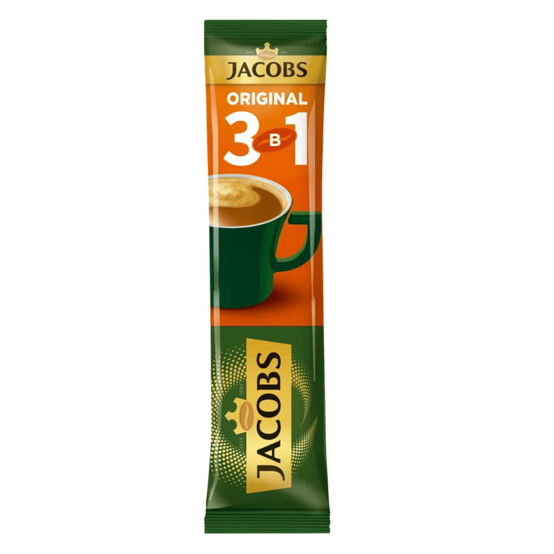 Ерігіш кофе Jacobs "3-еуі 1 Original" жұмсақ, 24 пакет / Порциялы кофе №2 oe.kz Ерігіш кофе Jacobs "3-еуі 1 Original" жұмсақ, 24 пакет / Порциялы кофе №2