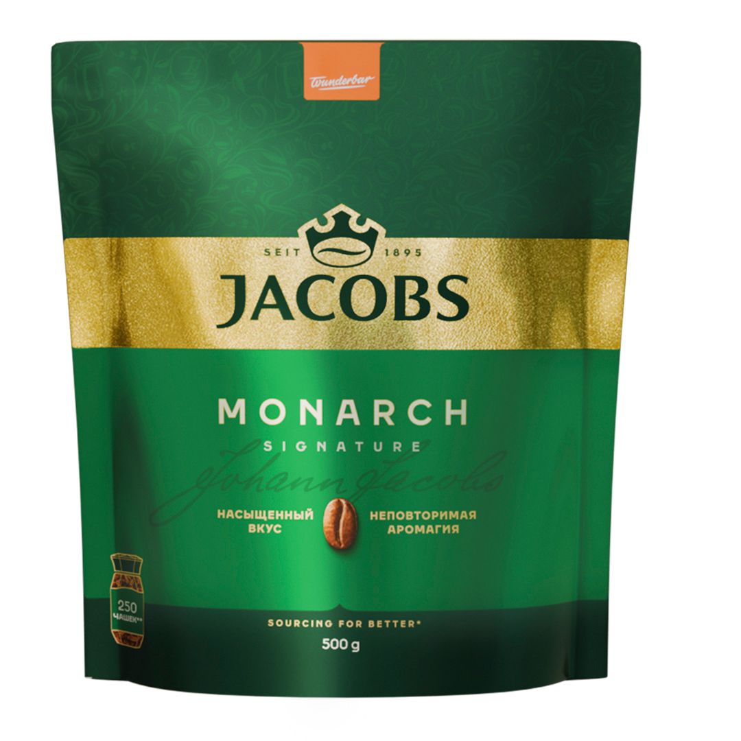 Кофе растворимый Jacobs Monarch, 500 гр, вакуумная упаковка