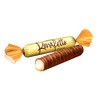 Конфеты глазированные Roshen "Konafetto Blanc" с молочной начинкой, 1 кг / Конфеты