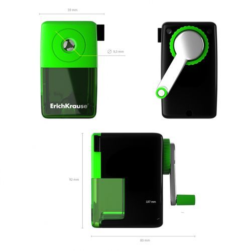 Точилка Erich Krause механическая, с одним отверствием, ассорти, цена за штуку / Точилки №5 oe.kz Точилка Erich Krause механическая, с одним отверствием, ассорти, цена за штуку / Точилки №5