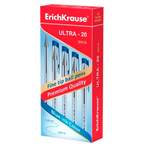 Ручка шариковая Erich Krause ''Ultra-20", 0,7 мм, синяя, цена за штуку / Ручки шариковые неавтоматические №2