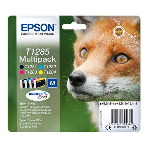 Картридж оригинальный Epson C13T12854012 для Stylus Photo S22/SX125, цветной, набор 4 шт. / null