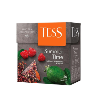 Шай Tess Summer Time, шөптік шай, 20 пирамидка / Қалташалардағы шай