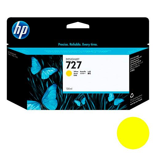 Картридж оригинальный HP 727 для DesignJet  T920/930/1500/1530/2500/2530, 130 мл, желтый / null