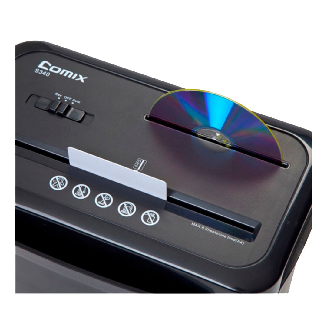 Уничтожитель документов Comix S340, ("3" уровень секретности) 13 литров, 8 листов / Уничтожители документов №3