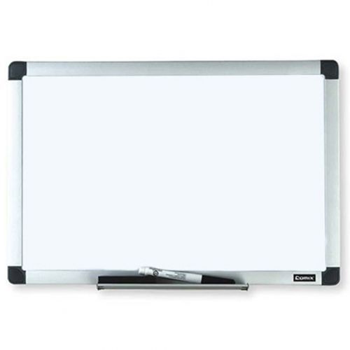 Доска магнитно-маркерная Comix BO4560, размер 45*60 см, с полочкой для аксессуаров / Магнитно-маркерные доски