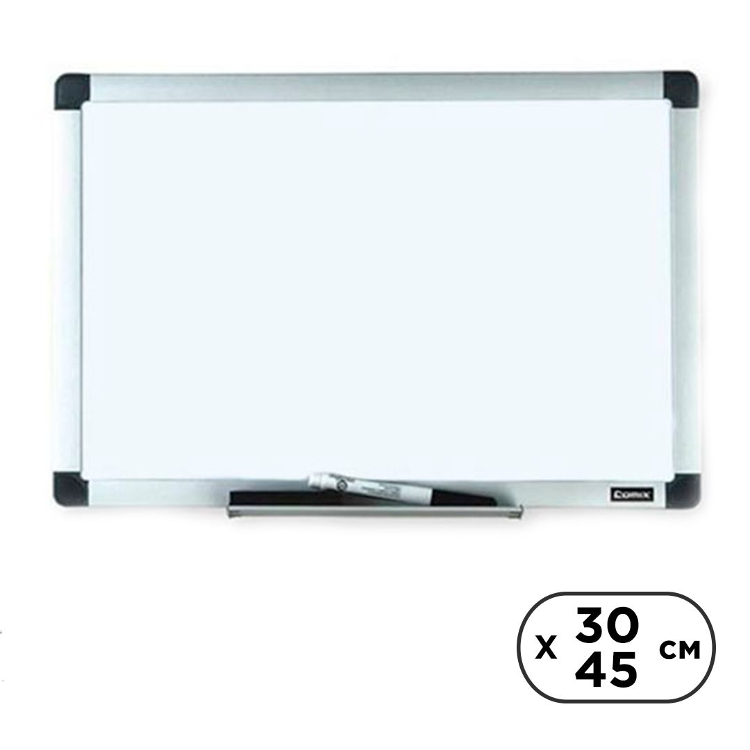 Доска магнитно-маркерная Comix BO3045, размер 30*45 см, с полочкой для аксессуаров / Магнитно-маркерные доски oe.kz Доска магнитно-маркерная Comix BO3045, размер 30*45 см, с полочкой для аксессуаров / Магнитно-маркерные доски