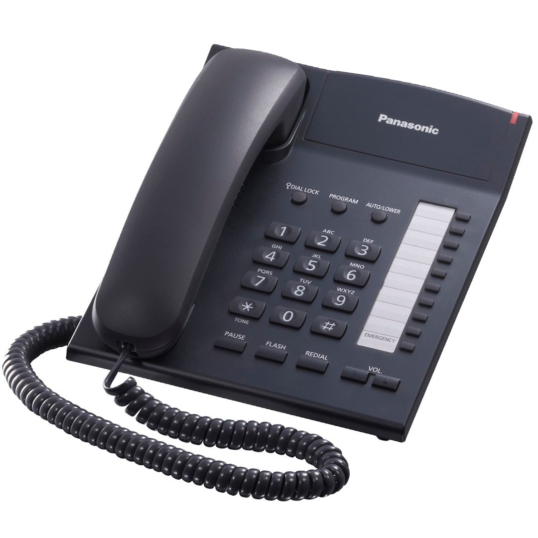 Телефон проводной Panasonic "KX-TS2382 RUB", черный / Телефоны проводные oe.kz Телефон проводной Panasonic "KX-TS2382 RUB", черный / Телефоны проводные