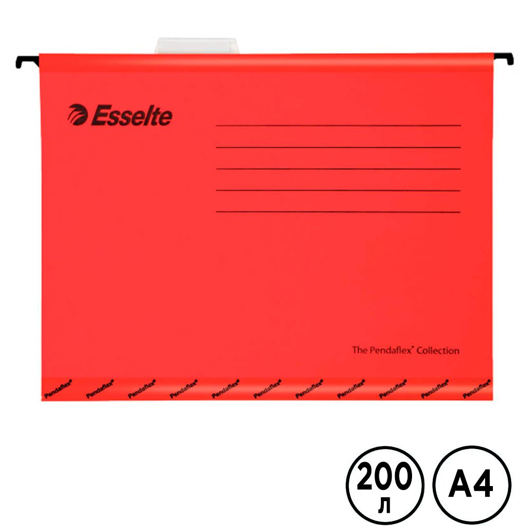 Папка подвесная Esselte "Pendaflex Standart", А4 формат, красная / Папки подвесные