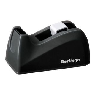 Диспенсер для канцелярской клейкой ленты Berlingo, настольный, черный / Диспенсеры для клейких лент