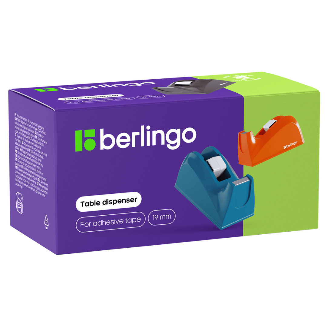 Диспенсер для канцелярской клейкой ленты Berlingo, настольный, ассорти / Диспенсеры для клейких лент №3 oe.kz Диспенсер для канцелярской клейкой ленты Berlingo, настольный, ассорти / Диспенсеры для клейких лент №3