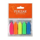 Закладки самоклеящиеся Tukzar, пластиковые, 42*12 мм, 5 цветов НЕОН, 125 листов