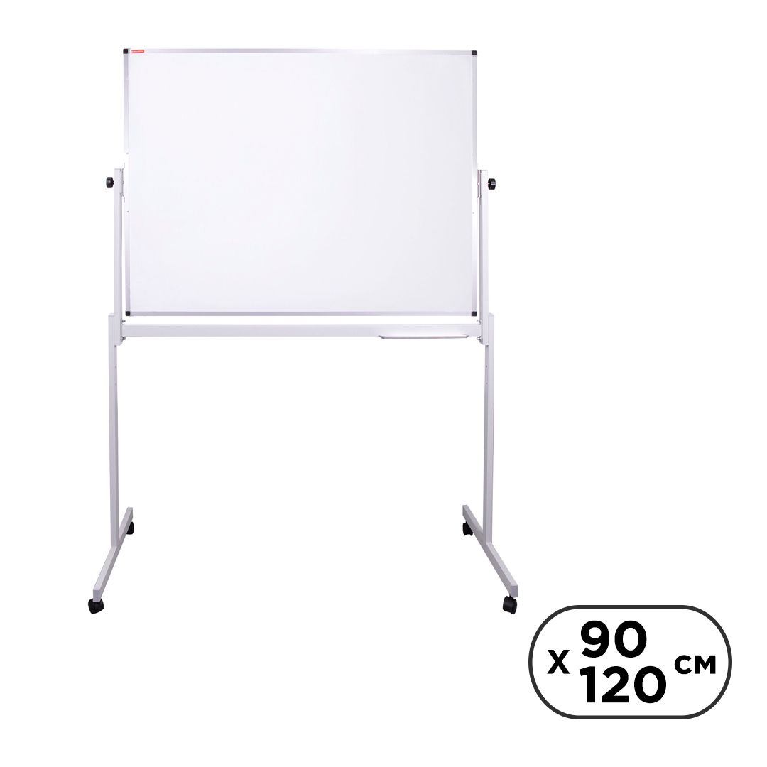 Доска магнитно-маркерная Brauberg, размер 90*120 см, передвижная, с полочкой для аксессуаров / Магнитно-маркерные доски