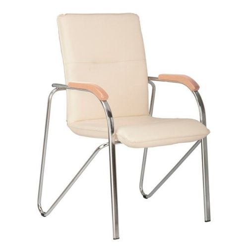 Кресло для посетителей SAMBA V-18 1.007, искусственная кожа, бежевое / Кресла для персонала oe.kz Кресло для посетителей SAMBA V-18 1.007, искусственная кожа, бежевое / Кресла для персонала