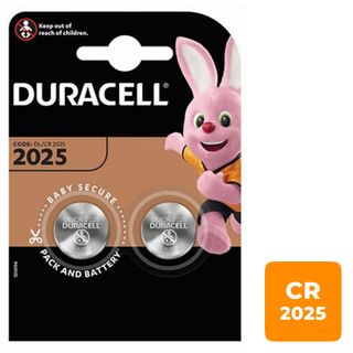 Батареялар Duracell дискілі CR2025, 3V, 2,5*20 мм, 2 дана, баға бір қаптамасы үшін / Батареялар