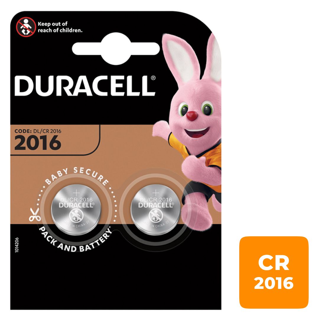 Батареялар Duracell дискілі CR2016, 3V, 2,5*20 мм, 2 дана, баға бір қаптамасы үшін