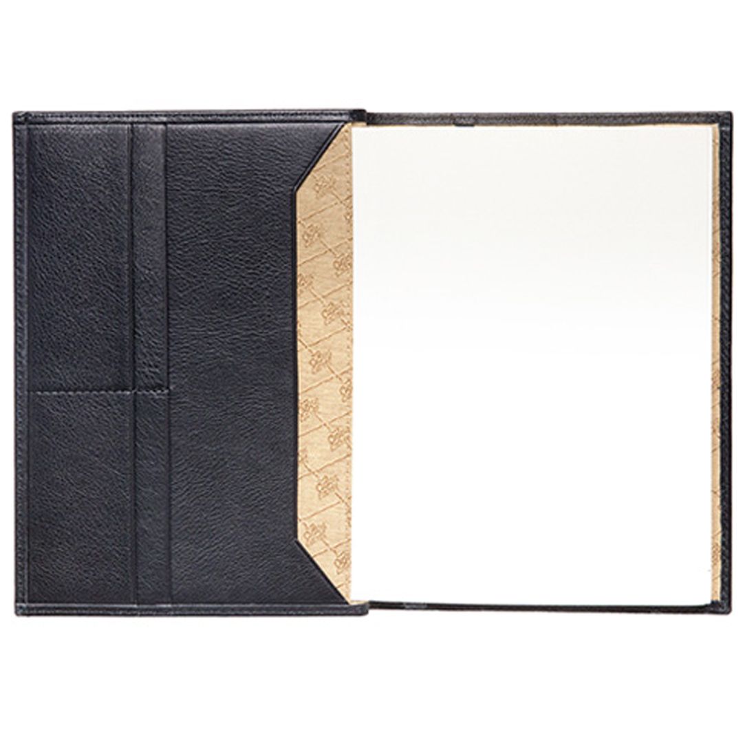 Ежедневник недатированный Prestij, А5, 176 л, натуральная кожа, черный / Ежедневники недатированные №3