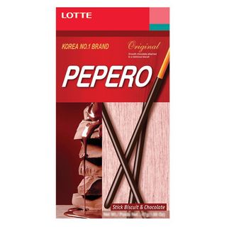 Соломка Pepero "Original", с тонким слоем классического шоколада, 47 гр / Печенье, вафли, крекеры