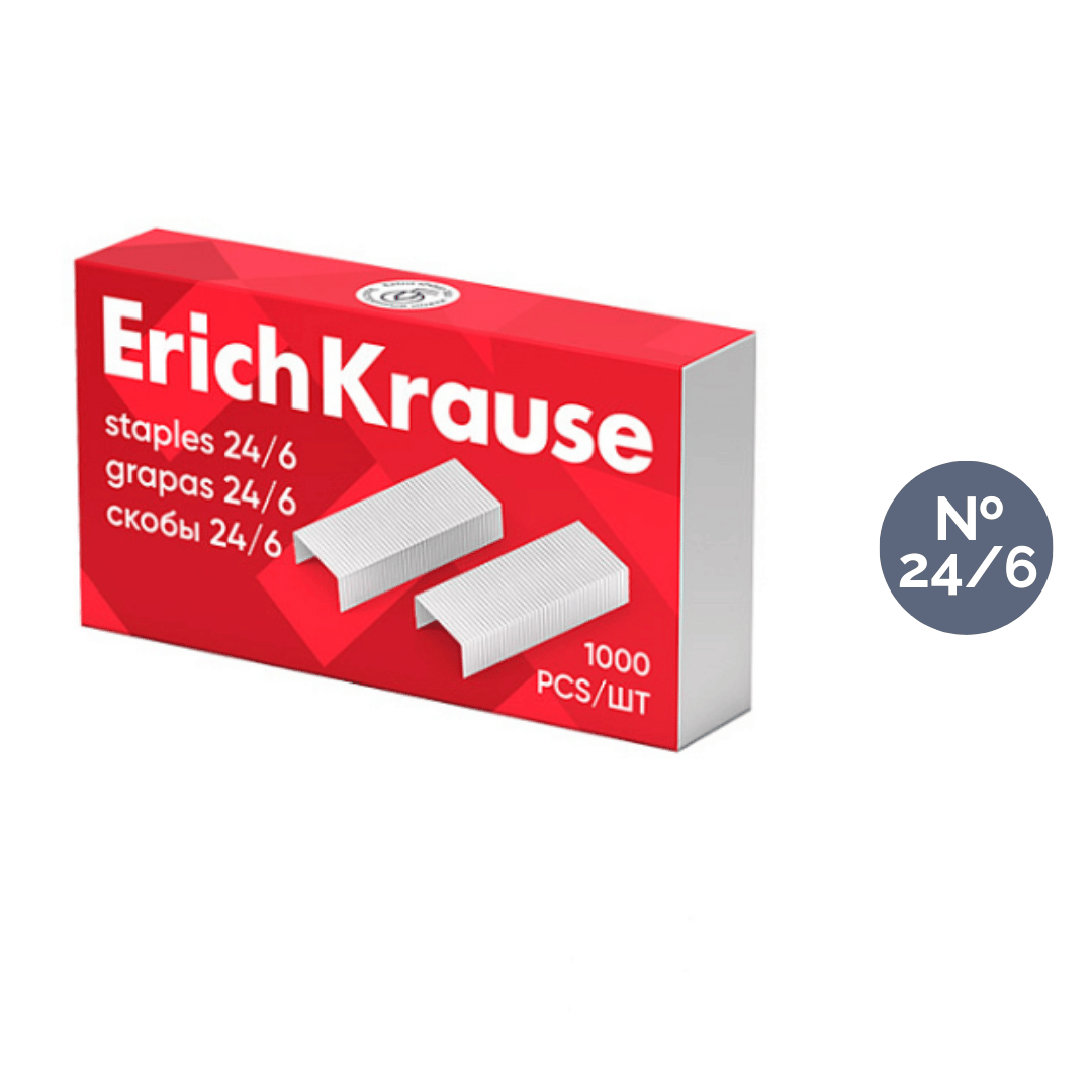 Скобы для степлера Erich Krause №24/6 / Скобы для степлеров