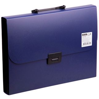 Папка-портфель OfficeSpace, А4 пішімде, 13 бөлім, құлыпта, көк / Бөлімделген папкалар