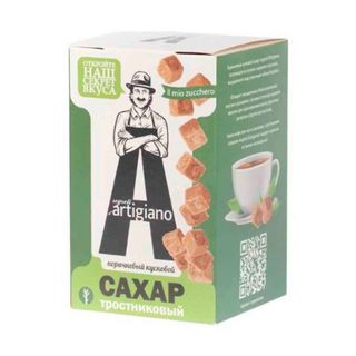 Сахар кусковой Segreti D'Artigiano, тростниковый, коричневый, 500 гр / Сахар