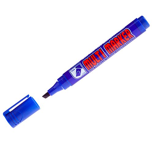 Маркер перманентный Crown "Multi Marker Chisel", клиновидный, 1-5 мм, синий, цена за штуку / Маркеры перманентные нестираемые oe.kz Маркер перманентный Crown "Multi Marker Chisel", клиновидный, 1-5 мм, синий, цена за штуку / Маркеры перманентные нестираемые