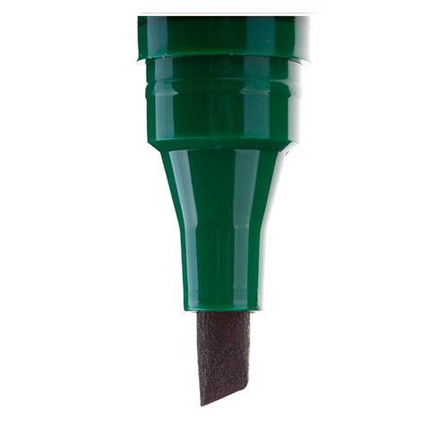 Маркер перманентный Crown "Multi Marker Chisel", клиновидный, 1-5 мм, зеленый, цена за штуку / Маркеры перманентные нестираемые №2