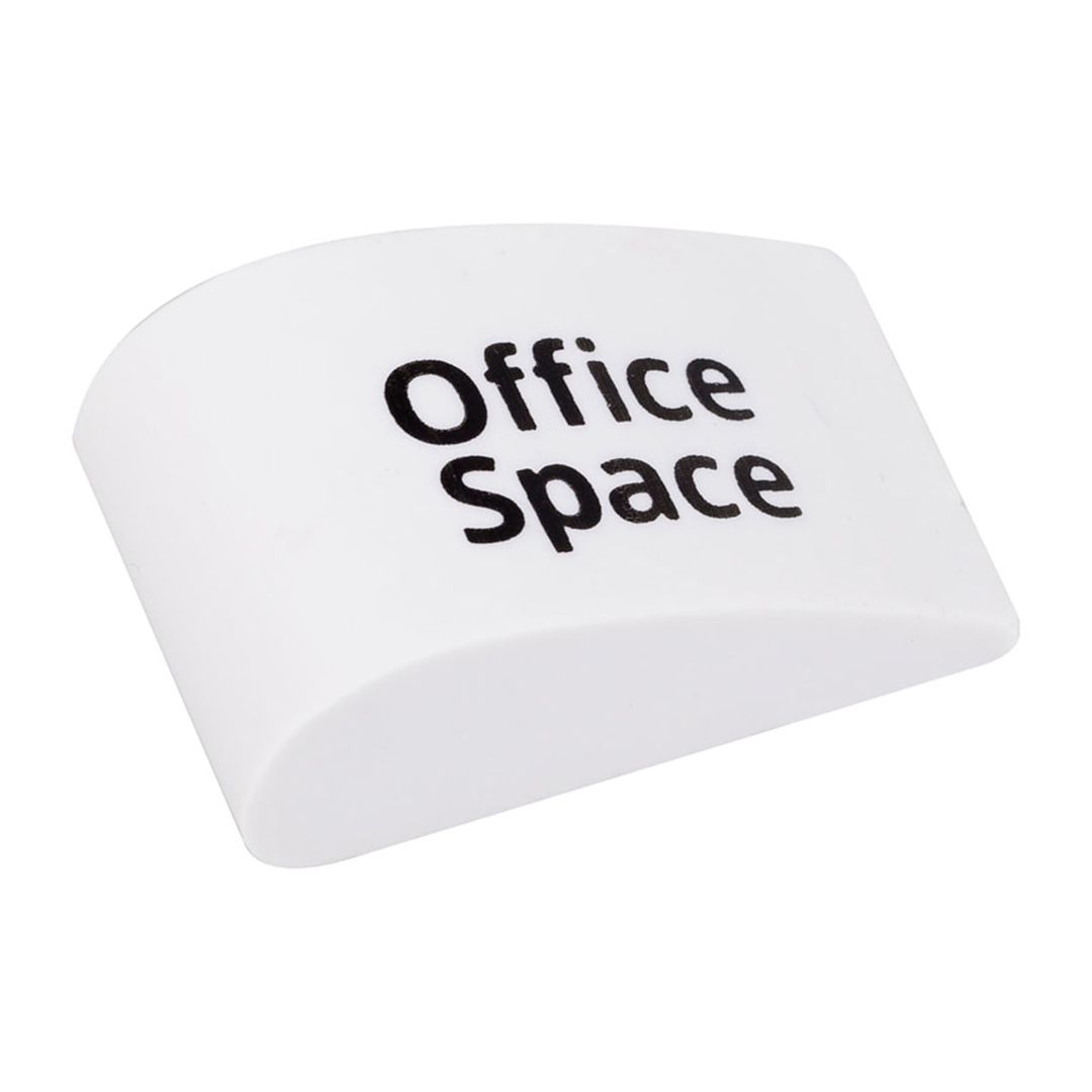 Өшіргіш OfficeSpace Small Drop, жиегі қиғашталған, 38*22*16 мм, ақ, баға бір дана үшін