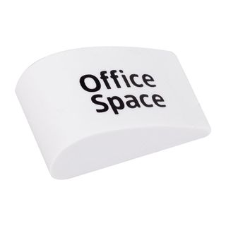 Ластик OfficeSpace Small Drop, со скошенным краем, 38*22*16 мм, белый, цена за штуку / Ластики