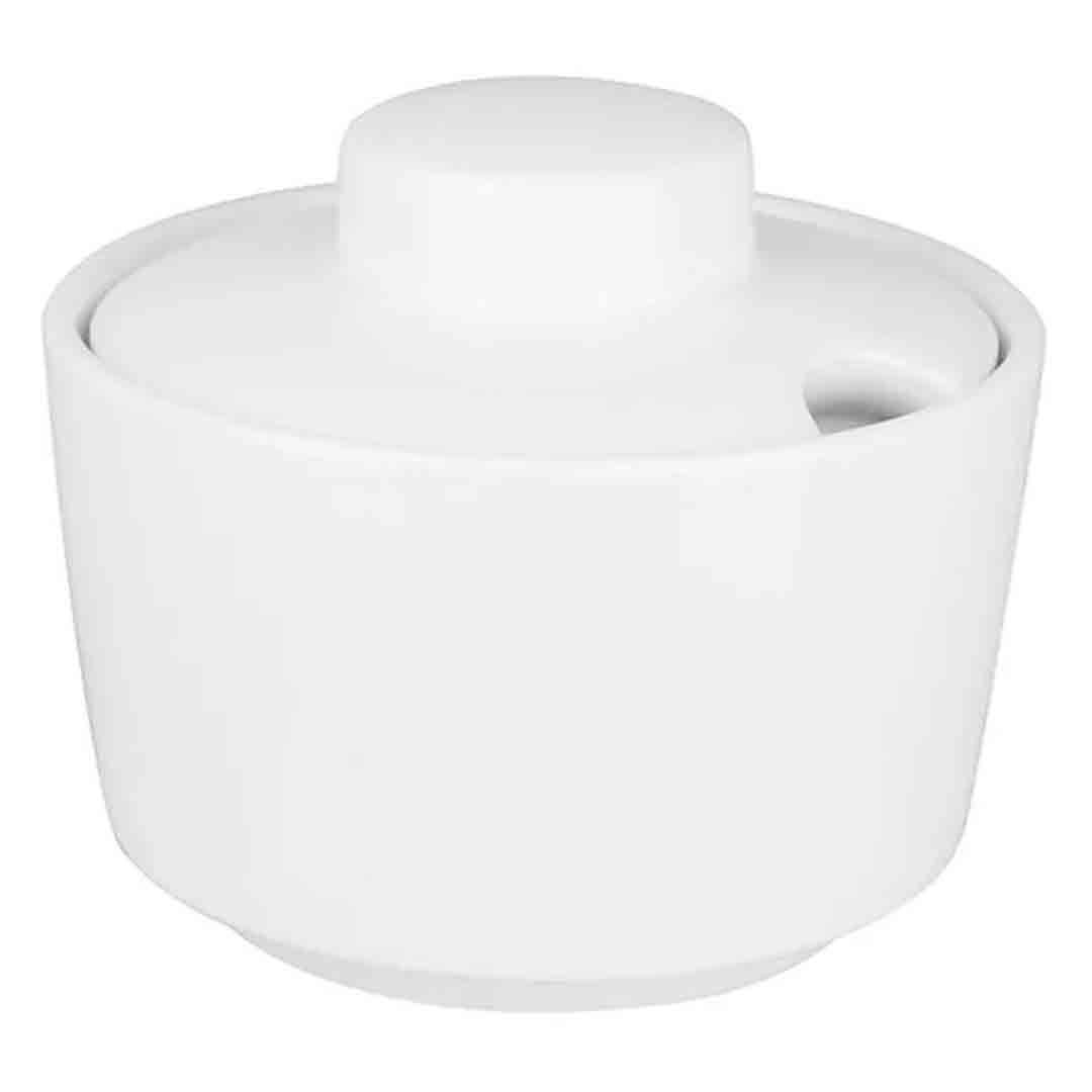 Сахарница с крышкой Кунстверк, высота 96, высота 80 мм, из фарфора, белая / Посуда столовая oe.kz Сахарница с крышкой Кунстверк, высота 96, высота 80 мм, из фарфора, белая / Посуда столовая