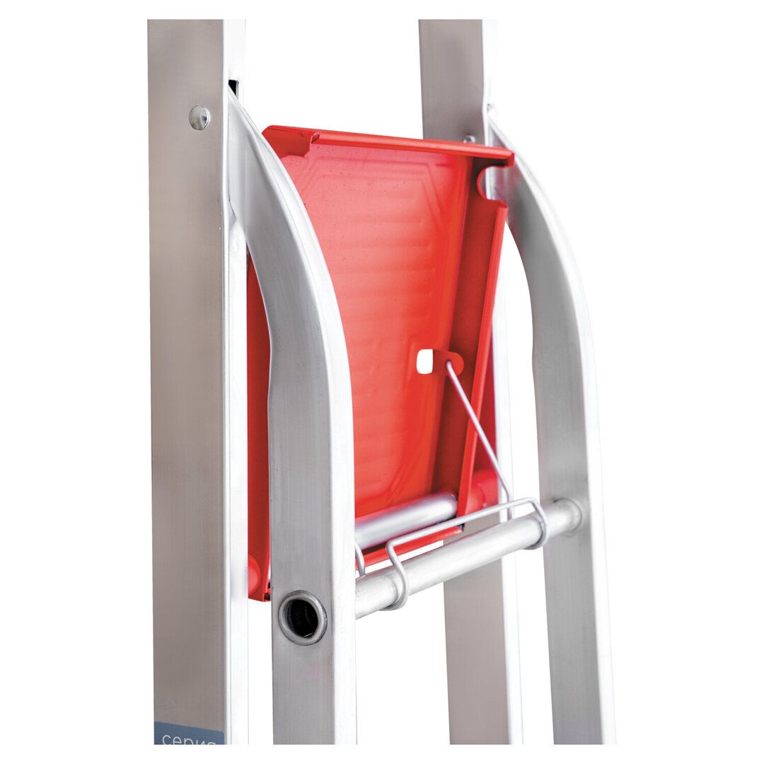 Стремянка алюминиевая Новая высота, 7 ступеней, рабочая высота 351 см / Стремянки, лестницы №10