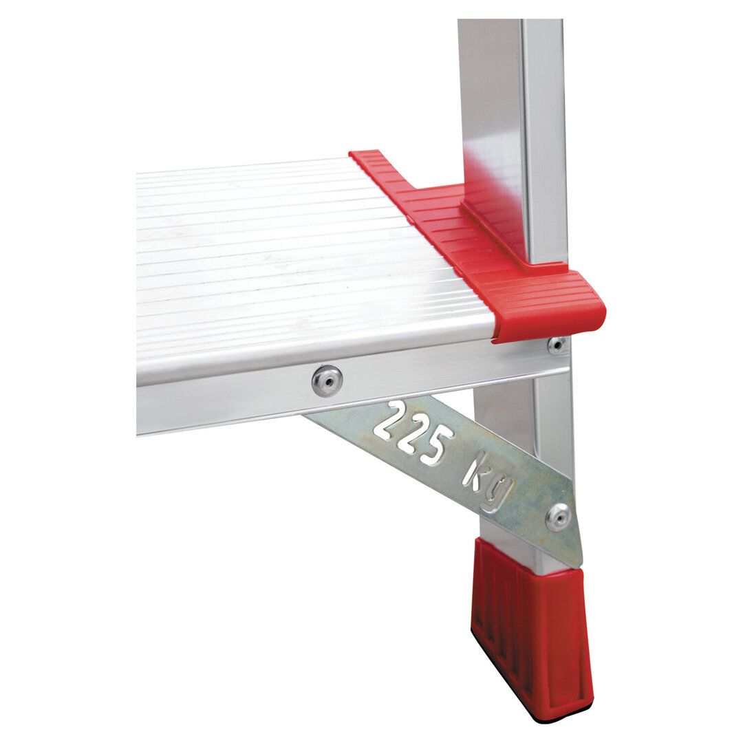 Стремянка алюминиевая Новая высота, 7 ступеней, рабочая высота 351 см / Стремянки, лестницы №12