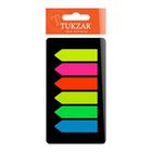 Закладки самоклеящиеся Tukzar, пластиковые, 43*12 мм, 6 цветов НЕОН, 132 листа